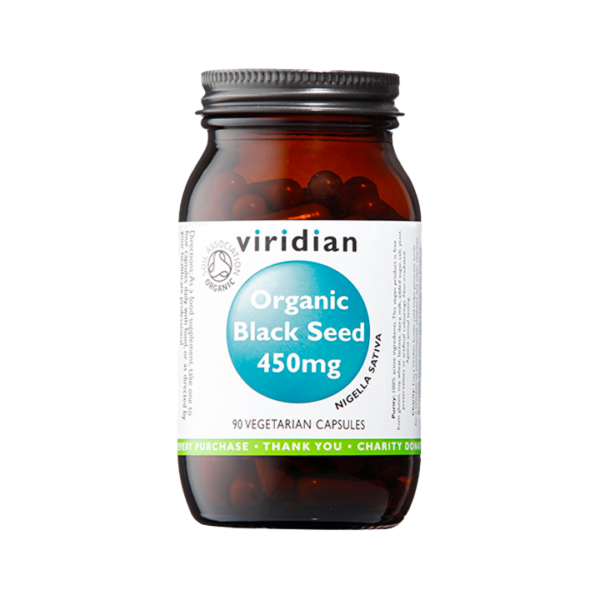 Viridian - Organic Black Seed 450mg 90 Veg Caps