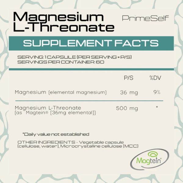 PrimeSelf - Magnesium L-Threonate - Image 2