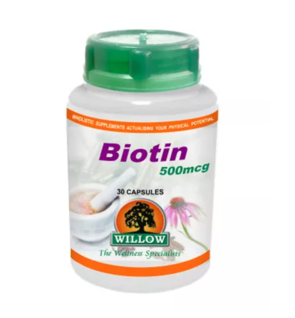 Willow Wellness Biotin 500mcg 30s