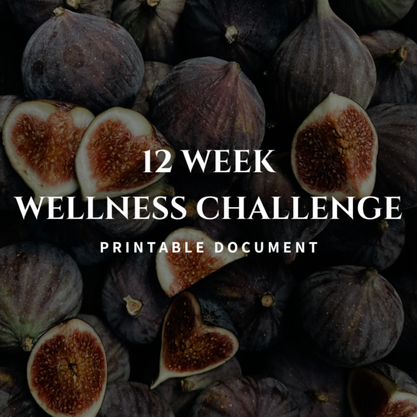 12 Week Wellness Challenge Printable PDF